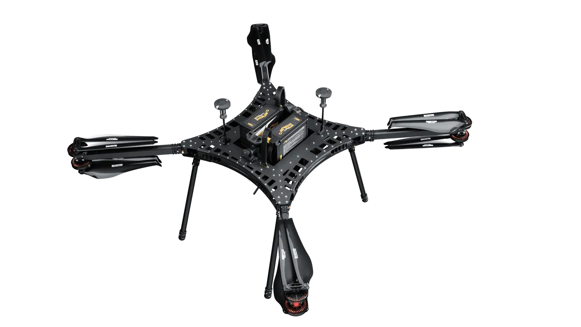 Carrier HX8 octocopter with X8 coaxial redundancy