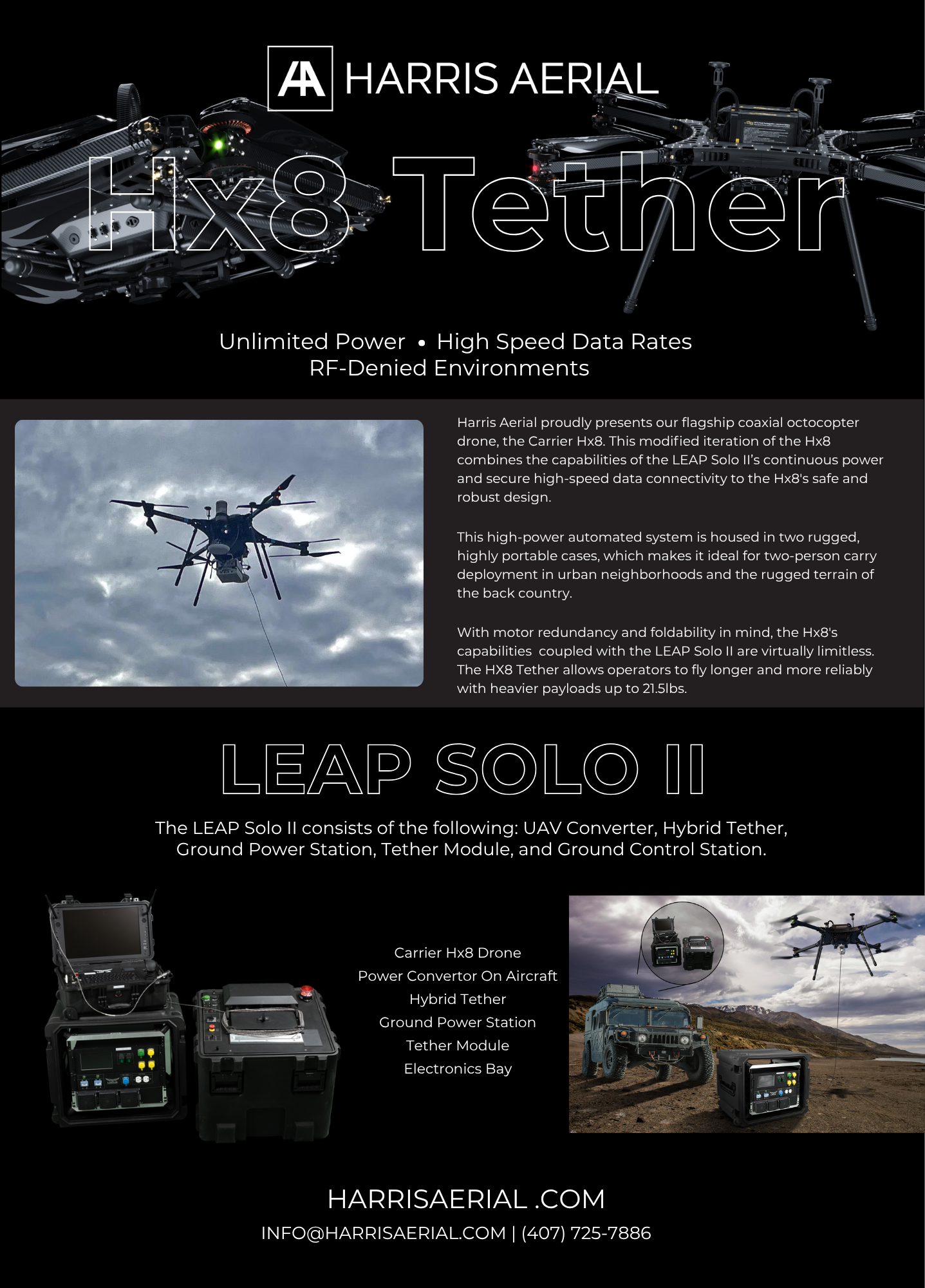 HX8 Tether Brochure Page 1