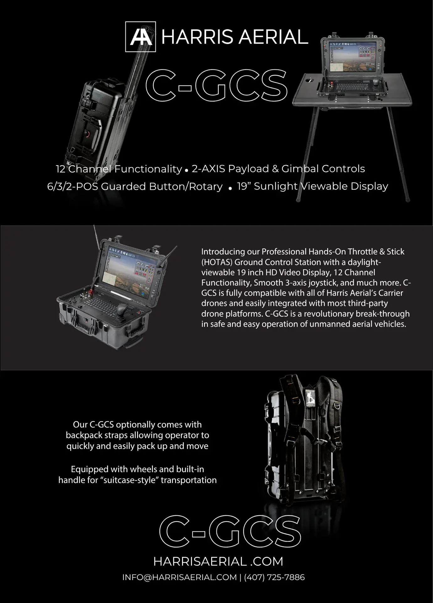 Ground Control Stations for Heavy-Lift Drones | Harris Aerial