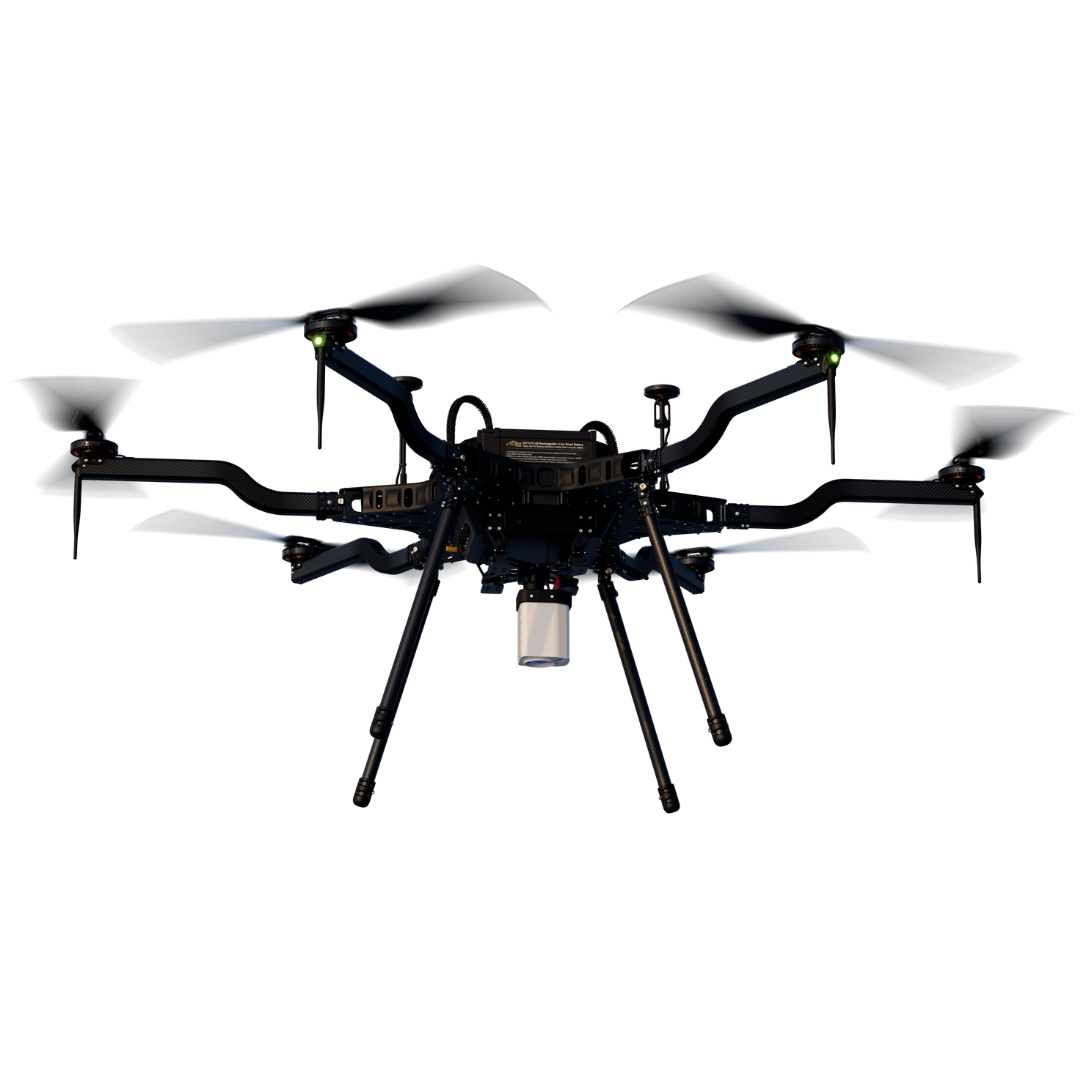 H6 Electric carrying a high-resolution payload