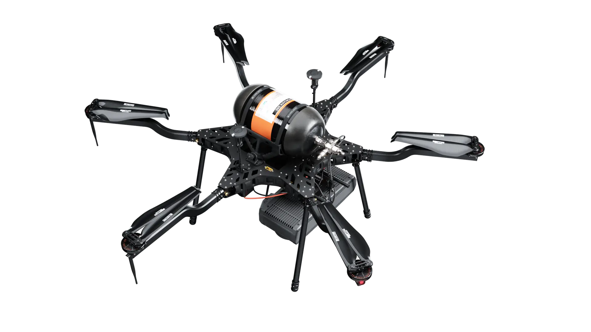 Carrier H6 Hydrone hydrogen fuel cell hexacopter